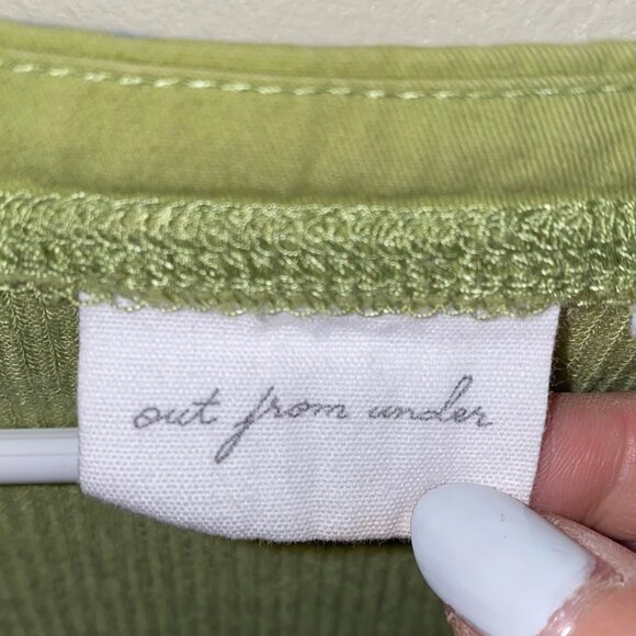 Urban Outfitters Out From Under Avocado-Green Henley Top - Picture 2 of 2